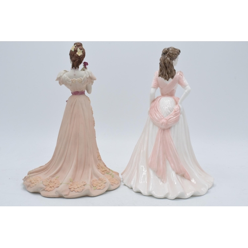 115 - Coalport lady figures to include Jacqueline and matte Midsummer Dream (2).