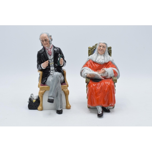 122 - A pair of Royal Doulton character figures to include The Judge HN2443 and The Doctor HN2858 (2) (bot... 