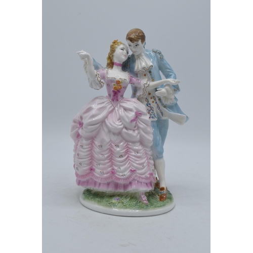 159 - Royal Worcester figure 'The Flirtation', limited edition 1160 of 2450, CW304.