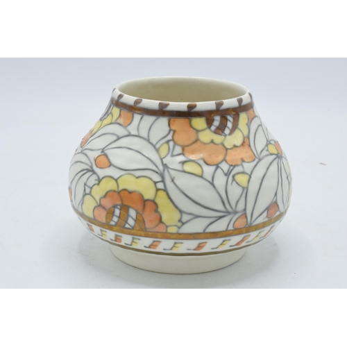 171A - Crown Ducal Charlotte Rhead squat vase, 14cm wide.