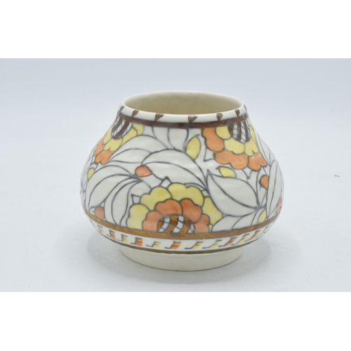 171A - Crown Ducal Charlotte Rhead squat vase, 14cm wide.