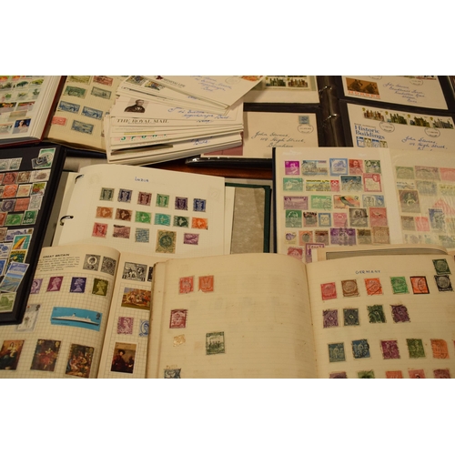 179 - Stamps: a mixed collection of stamp albums to include subjects such as the Commonwealth and a range ... 