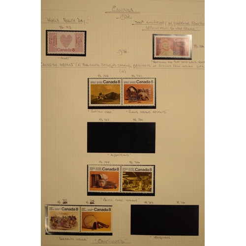 180 - Stamp albums x 2 Canada 1851 onwards. Mainly mint stamps.