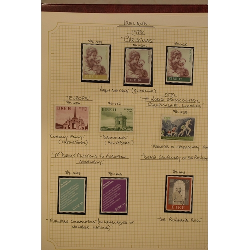 182 - Stamp album Ireland 1922 onwards to 2003 mainly mint stamps.