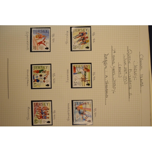 183 - Jersey stamp albums x 5 – Stated by vendor as mint condition and complete 1940 – 2008.