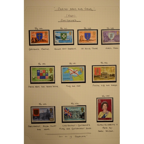 183 - Jersey stamp albums x 5 – Stated by vendor as mint condition and complete 1940 – 2008.