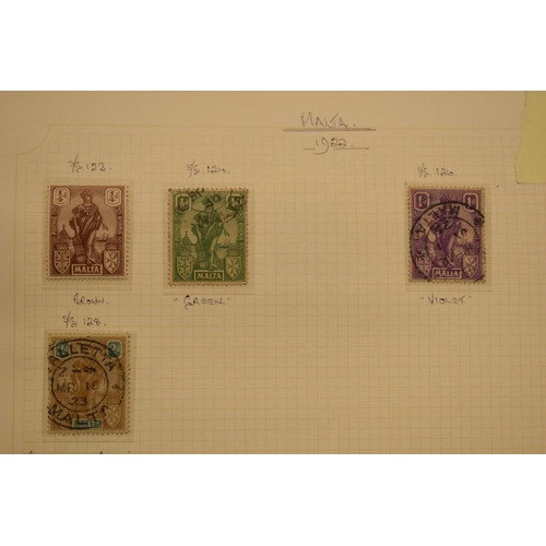 190 - Malta Album Queen Victoria to 2001, includes £1 black & Red mint.