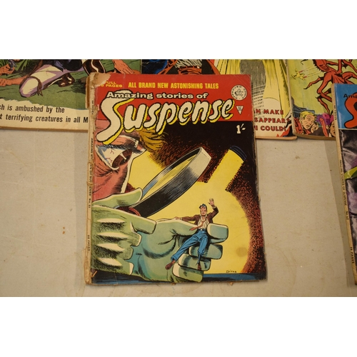 194 - Comics: A collection of comics to include Tales of the Supernatural Weird Planet No.7, Suspense No 9... 