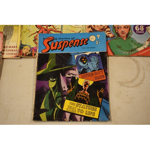 194 - Comics: A collection of comics to include Tales of the Supernatural Weird Planet No.7, Suspense No 9... 