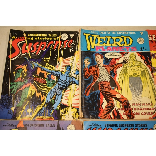 194 - Comics: A collection of comics to include Tales of the Supernatural Weird Planet No.7, Suspense No 9... 