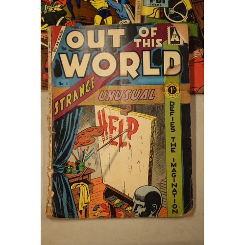 195 - Comics: A collection of comics to include Suspense No.88, Secrets of the Unknown No.100, Adventures ... 