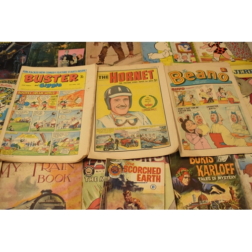 196 - Comics: A collection of comics and similar articles to include A Present from Uncle Mackitie, Walt D... 