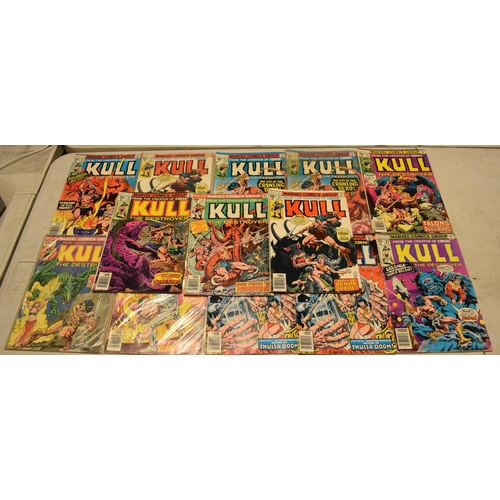 197A - 1970s Marvel Comics Group Kull the Destroyer: to include issues dated 22 Aug, 21 June, 24 Dec, 23 Oc... 