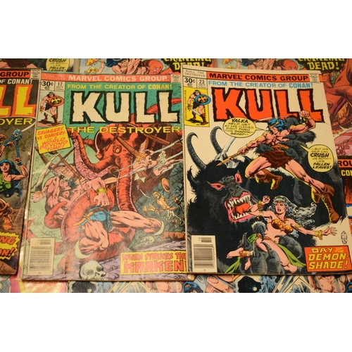 197A - 1970s Marvel Comics Group Kull the Destroyer: to include issues dated 22 Aug, 21 June, 24 Dec, 23 Oc... 