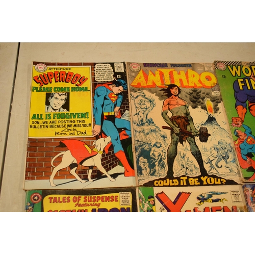 198 - Comics: A collection of comics to include Anthro No.74, Superboy No.146, Tales of Suspense featuring... 