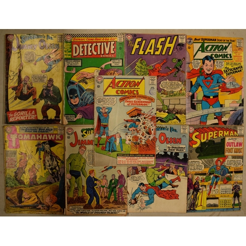 199 - DC / Marvel Comics: A collection of comics to include Detective No.352, The Flash No.143, Action Com... 