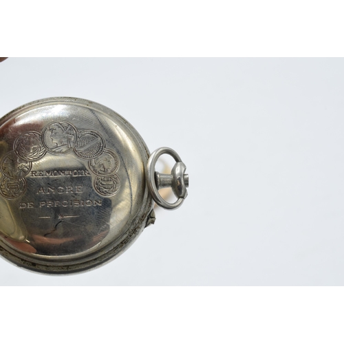 213 - A 14ct gold plated open-face pocket watch (dedication to inner back), untested, together with a Gre ... 