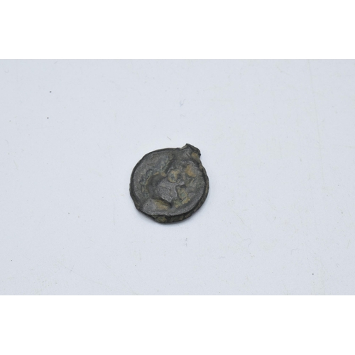 241F - Celtic Britain Potin Thurrock type, tin / copper. Approx 18mm at widest point.