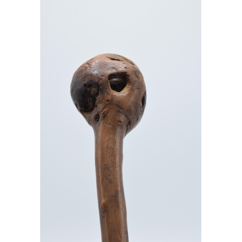 252 - A late 19th century shillelagh / knob stick, 79cm long.