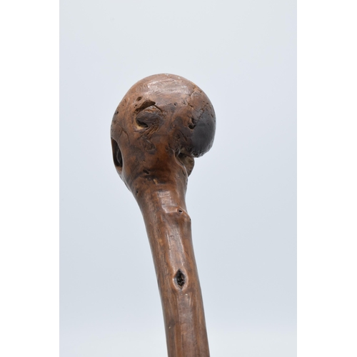 252 - A late 19th century shillelagh / knob stick, 79cm long.