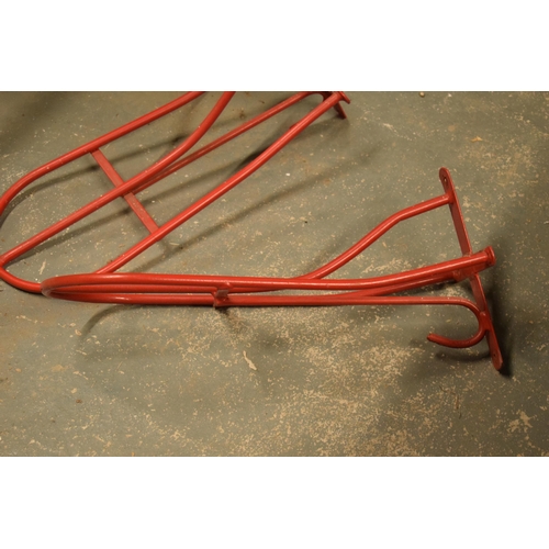 270 - A pair of vintage 20th century saddle / bridle hangers by Stubbs of England in a powder dip coated f... 