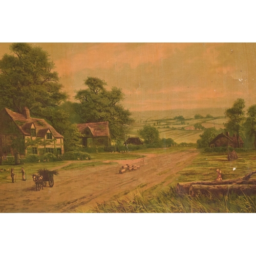 275A - A 19th century oil painting in gilt frame of a rural scene, signed 'Hides' to bottom left. 91 x 68cm... 