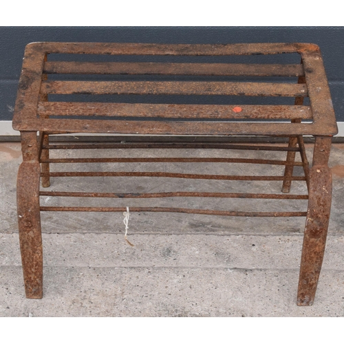 331 - Vintage metal fire grate, 54 x 38 x 31cm tall.