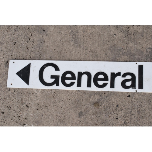 338 - 'General Offices' sign, 111cm wide.