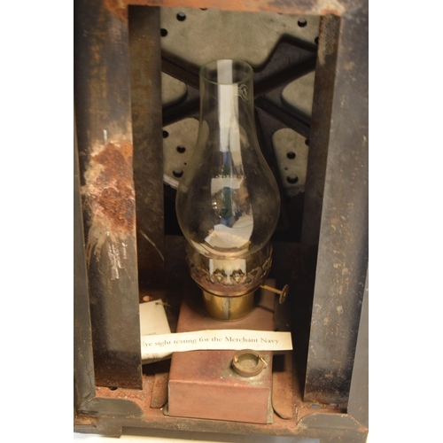 348 - World War One (WW1) Merchant Navy Eye Testing Machine with Lamp (vendor acquired this from a militar... 