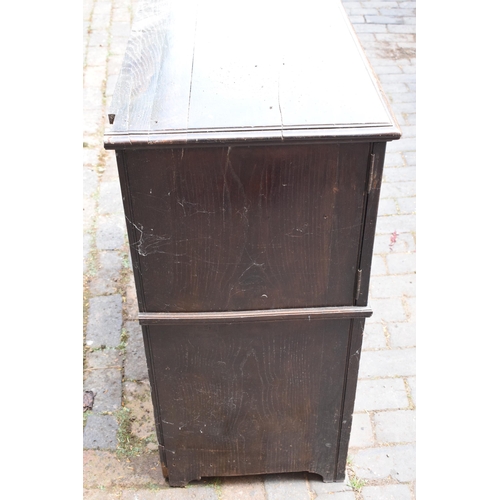 392 - 18th century and later dresser base / cupboard.  48cm deep, 122cm wide and 98cm tall.