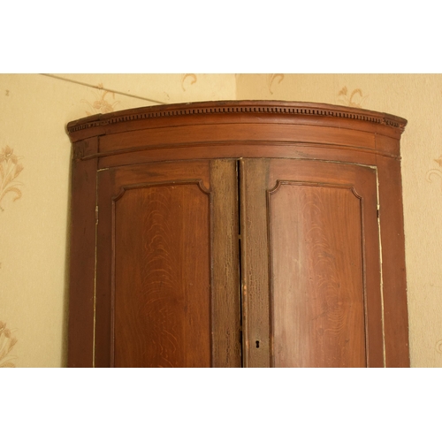 399 - 19th century freestanding double corner cupboard