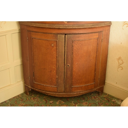 399 - 19th century freestanding double corner cupboard