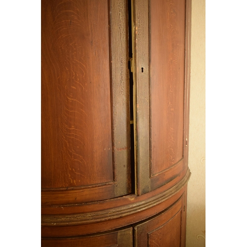 399 - 19th century freestanding double corner cupboard