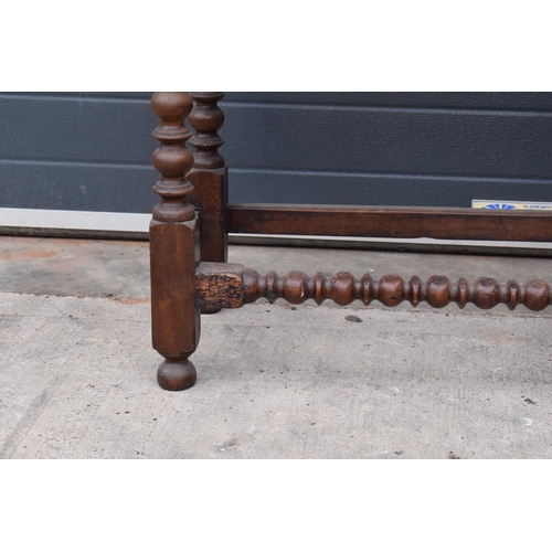 400 - A 19th century oak side hall table with single freize drawer, 80 x 41 x 75cm tall.