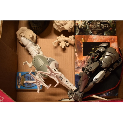 407 - Toys / Models / Similar items: Designclinic Skull, Shado1 ship, The Horus Hersey books, Star Wars li... 