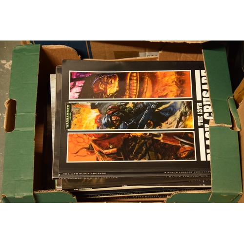 414 - A large collection of Warhammer and similar model gaming books to include guides, magazines, books a... 