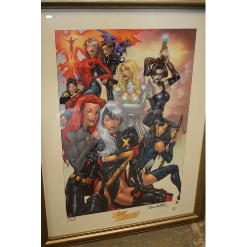 438 - A collection of gaming / fantasy prints to include Marvel X-Women United limited edition of 350 and ... 