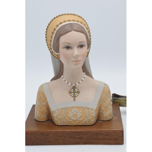 65 - Goebel limited edition mounted bust of Lady Anne together with Goebel seal and puppy (2).