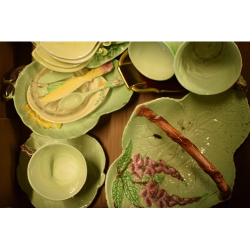 68 - A large quantity of Carlton Ware pottery to include leaf dishes, cabbage ware items and other simila... 