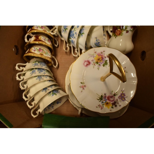 73 - A good collection of tea ware to include Royal Albert Old Country Roses cake plate and milk jug, Lad... 