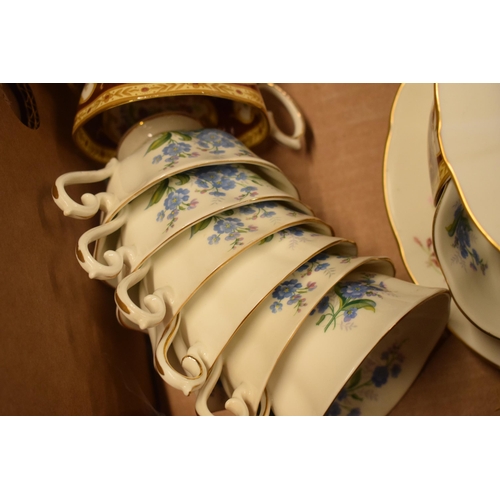 73 - A good collection of tea ware to include Royal Albert Old Country Roses cake plate and milk jug, Lad... 