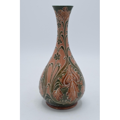 98 - William Moorcroft for James Macintyre & Co Florian low-shouldered vase with salmon and green decorat... 