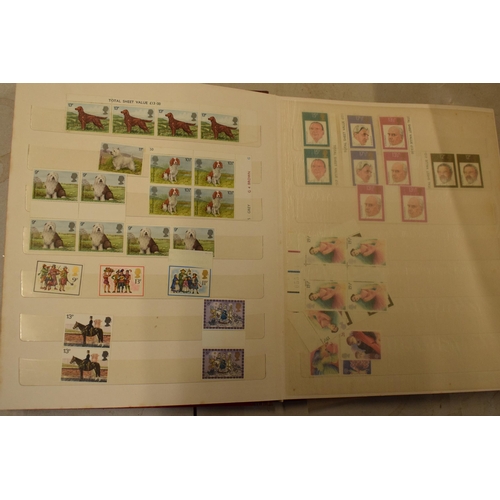 187 - A collection of part stamp albums, loose stamps, postcards and first day covers (Qty).