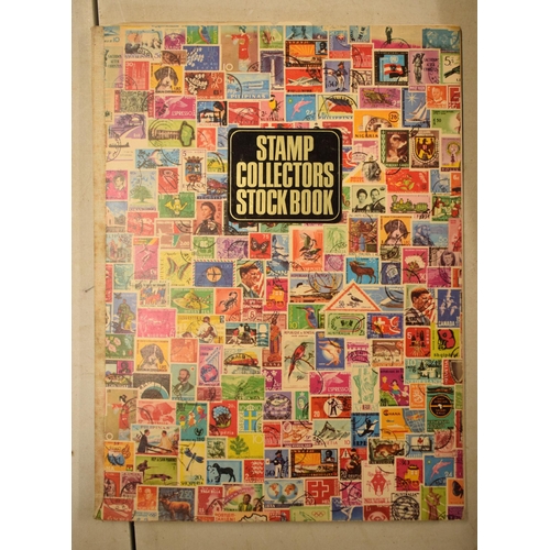 187 - A collection of part stamp albums, loose stamps, postcards and first day covers (Qty).