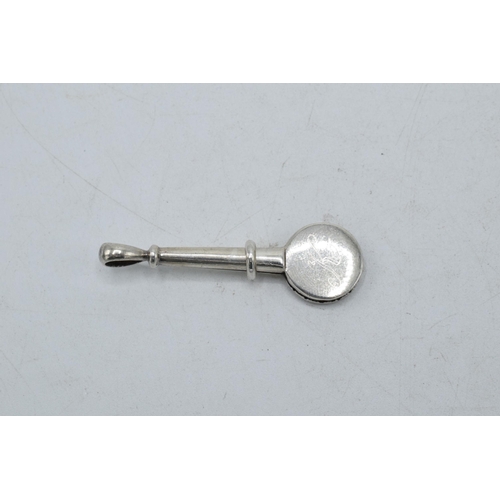 298 - Silver 925 napkin clip pendant, 4.5cm long.