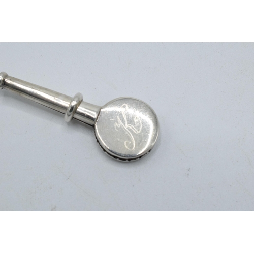 298 - Silver 925 napkin clip pendant, 4.5cm long.