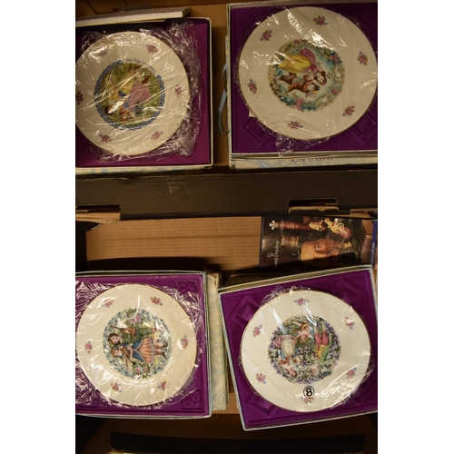 6 - A collection of boxed Royal Doulton Valentines plates most as new with certificates (13).