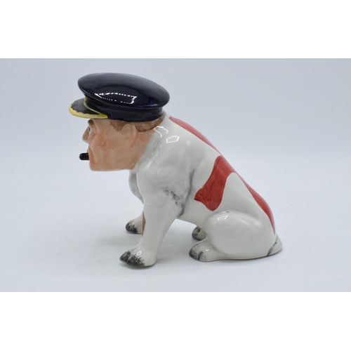 82 - Bairstow Manor Collectables comical model of Winston Churchill as a bulldog with English flag to his... 