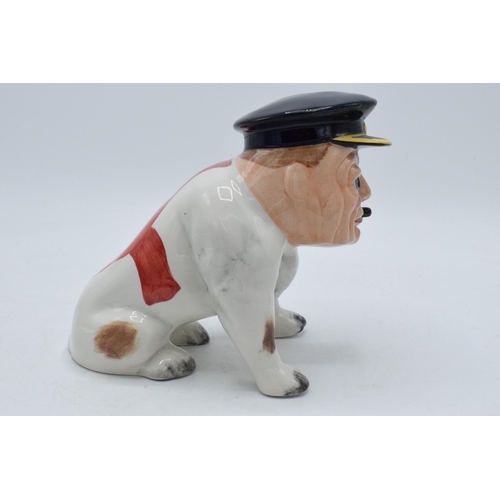 82 - Bairstow Manor Collectables comical model of Winston Churchill as a bulldog with English flag to his... 