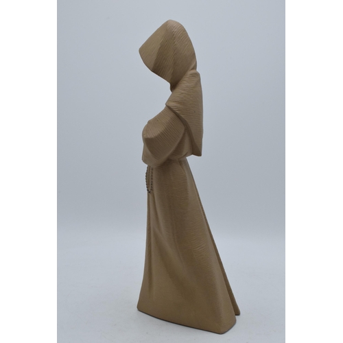 89 - Lladro Franciscan Monk 2060 matte brown.